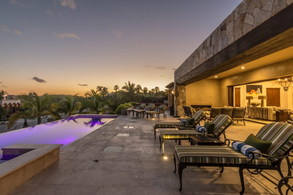 Cabo Luxury Fundadores This spectacular luxury residence, designed by renowned architect Antonio Carrera, offers seven beautifully appointed bedrooms and generous outdoor living spaces--perfect for entertaining multiple generations of family or hosting an exclusive retreat.The home blends open architecture with expansive lounge areas and a stunning pool terrace that welcomes family and guests with the warmth of the morning sun.Private and exquisitely decorated, every detail has been thoughtfully curated to create a refined yet inviting atmosphere. The property offers multiple gathering spaces throughout, allowing both large groups and smaller parties to enjoy the home comfortably.For more intimate stays, the main interior level can be opened on its own, featuring two ocean- – 223 Avenida Padre Piccolo, San Jose del Cabo, BS