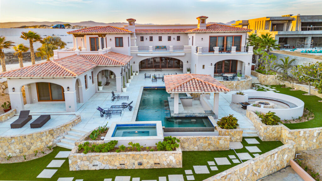 Cabo Luxury Fundadores Villa Piedra - Fundadores, Puerto Los Cabos, blends modern and traditional design with unobstructed ocean for sale