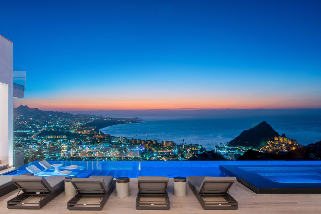 Cabo Luxury Pedregal Heights Villa Aurora is a quiet exploration of proportion, light, and horizon. Perched in Pedregal Heights at the highest point of in all of Los Cabos, the terrain opens to sweeping – 625 Camino del Cielo, Cabo San Lucas, BS