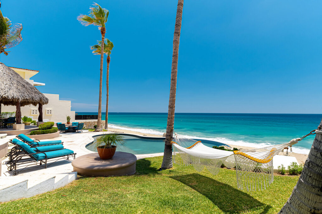Cabo Luxury Eltule-O/Side:General Welcome to Casa Agave, a breathtaking oceanfront home located along the Golden Corridor between San José del Cabo and Cabo San Lucas. This custom-built, 5,500-square-foot residence offers 65 feet of beachfront living on a pristine stretch of white sand.Thoughtfully designed for comfort and elegance, Casa Agave features five spacious bedrooms with en-suite baths, including a master suite with sweeping ocean – Casa Agave, San Jose Corridor, San Jose Corridor, BS