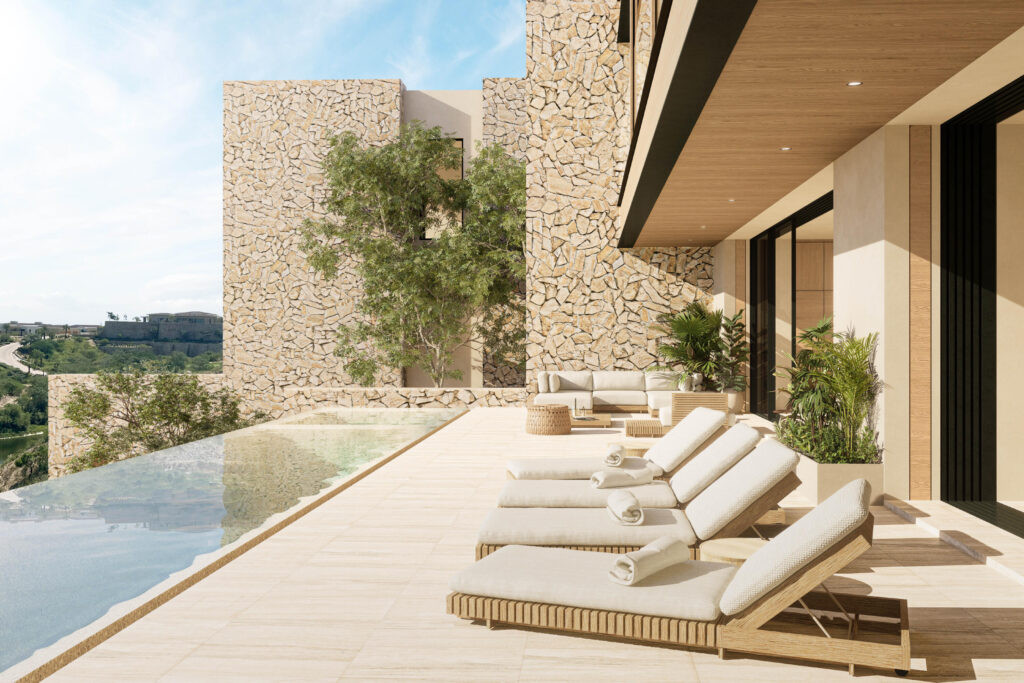 Cabo Luxury Section 13- El Lago El Lago features 16 single-family villas with vertical living layouts of two and three levels, maximizing – El Lago Ascendant 5, San Jose Corridor, San Jose Corridor, BS