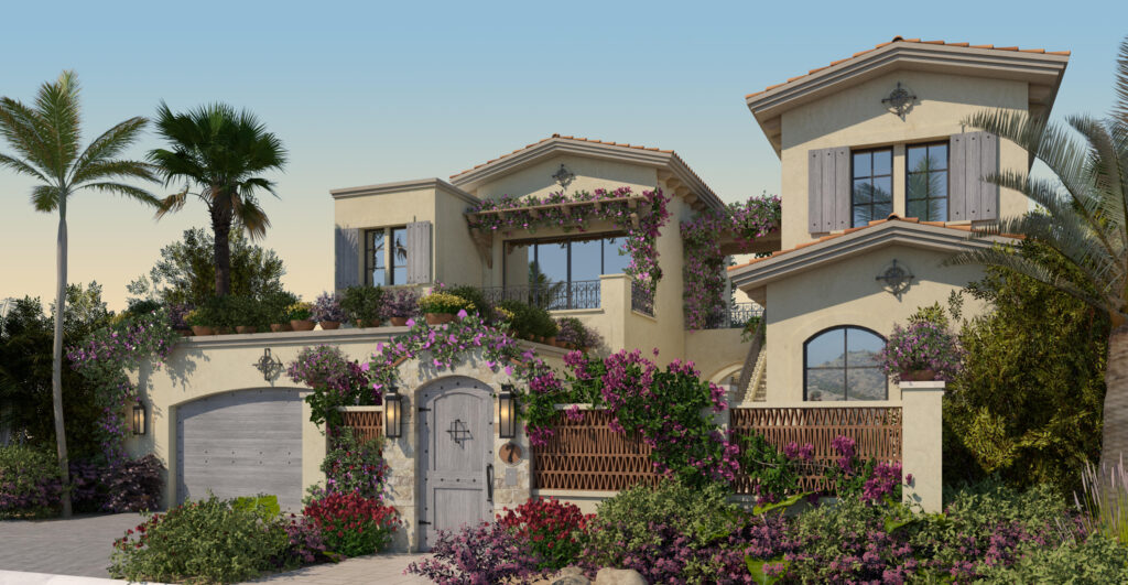 Cabo Luxury Espiritu Del Mar The Cottages at Espiritu Del Mar emerges as a living embodiment of architectural mastery, inspired by the Mediterranean allure. A harmonious fusion of design and nature, each residence beckons you to embrace the art of outdoor living, where private gardens seamlessly meld with interior elegance. Pocket doors, fountains and fire pits amplify the allure, while every suite and public space effortlessly spills into the tranquil sanctuary outdoors. – Espiritu Casita 5, San Jose Corridor, San Jose Corridor, BS