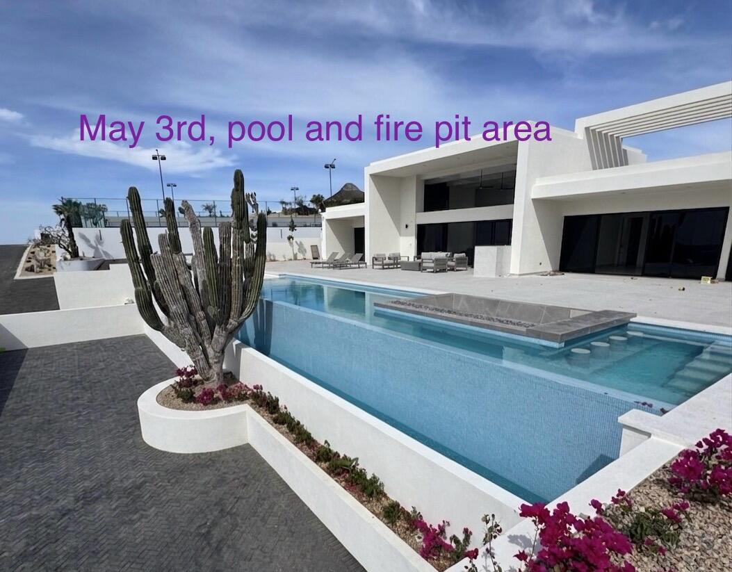 Cabo Luxury Rolling Hills Come and see this beautiful home in the making!!! Already 65% completed as of Jan 22nd 2026, Completion date May 2026. Confident builder, with only 35% down and 65% on delivery!Come and be apart of the very private Rolling Hills community, nestled just 10 minutes north from the bustling Cabo San Lucas. Rather than purchasing land and building, we have it all taken care of for you! This 5-bed/ 5-bath large estate style modern home is perfect for entertaining family and friends or giving you the space you enjoy while at home. Casa Esmeralda will have luscious baja greenery creating serene gardens, along with some of baja's historical state trees and a 250 yr old cactus. The extra large terrace by the pool includes seating areas, fire pit, outdoor dining area, and BBQ. Some of the best features will be the large infinity pool, garage, and rooftop with outstanding for sale