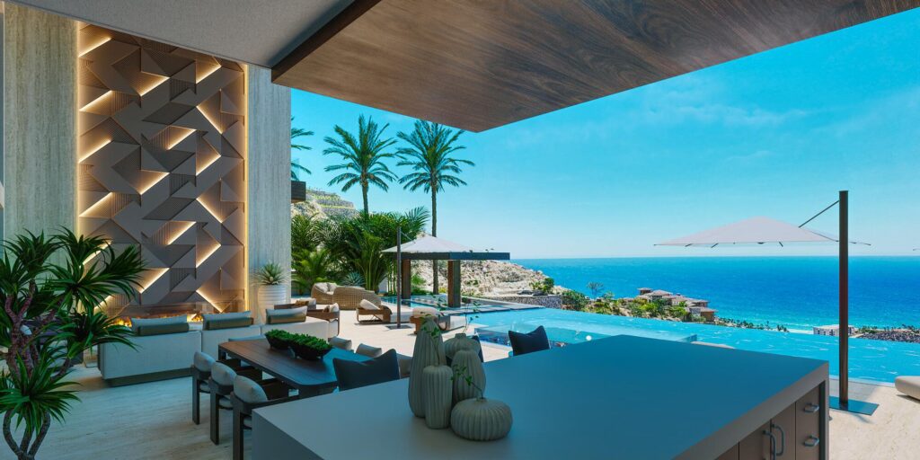 Cabo Luxury Section 1- Las Colinas A striking contemporary estate set atop the coveted Colinas hillside in Querencia, this new construction residence captures sweeping – Querencia Colinas 75, San Jose Corridor, San Jose Corridor, BS